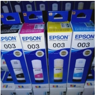 Tinta Epson 003 Untuk Printer Epson/Printer Epson Type L3100 L3101 L3110 L3150 L1110 L5190