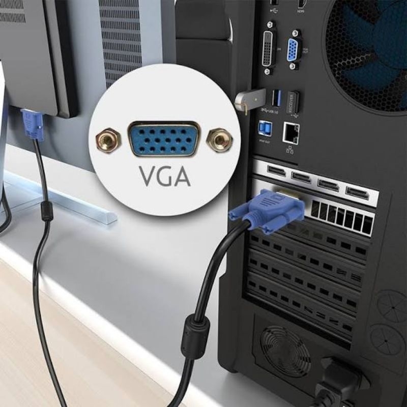 Kabel vga ~ Kabel vga to vga ~ kabel vga original ~ vga to vga ~ kabel vga male to male 3 meter