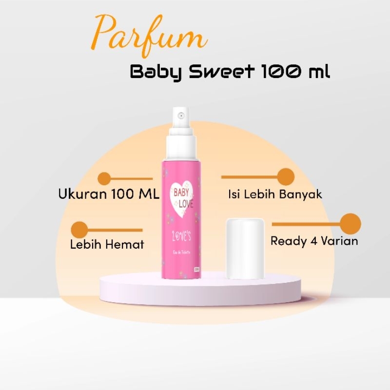 PARFUM WANITA SWEET BABY 100 ML PREMIUM / MINYAK WANGI WANITA / PARFUM WANITA MURAH