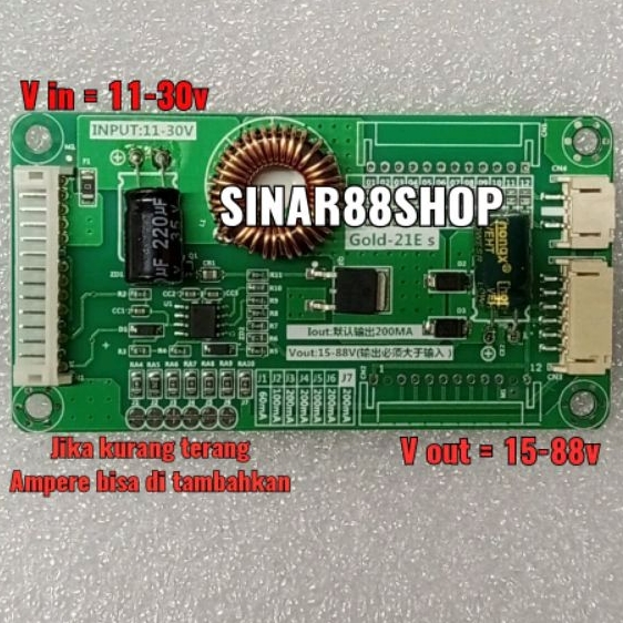 INVERTER DRIVER MODUL BACKLIGHT UNIVERSAL TV LED 10-43 inc MODULE MULTY MULTI