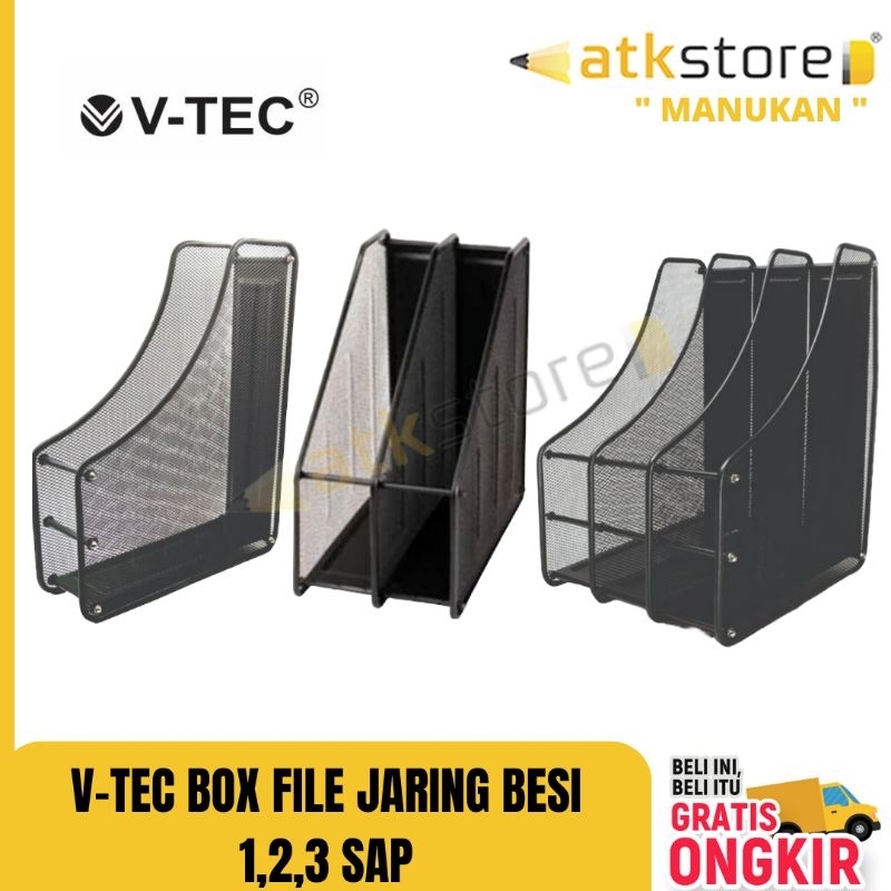 

V TEC BOX FILE BESI JARING box file 1 2 3 sap VT-BF.81JR VT-BF.82JR VT-BF.83JR || ORGANIZER TEMPAT ARSIP DOKUMEN