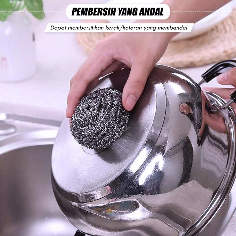 SIKAT PANCI KAWAT STAINLESS / SIKAT BESI SABUT KAWAT SIKAT CUCI PIRING WAJAN SPON KAWAT SIKAT SABUT