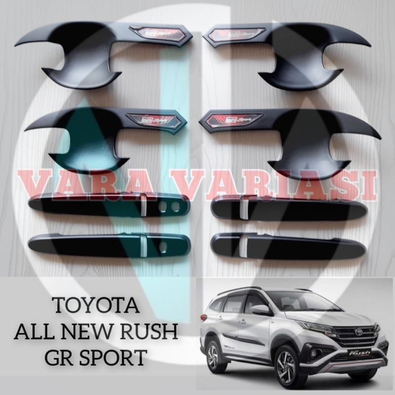 Paket Cover Outer Mangkok Handle Pintu Mobil Rush Type GR Sport 2018 - 2023