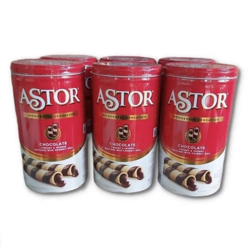 

Astor Stick Original Sekarton 6 Pcs Kaleng 330gr Grosir Chocolate