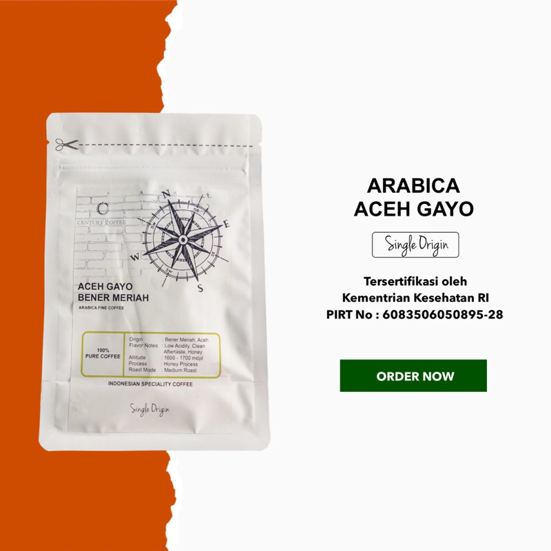 

Arabica Aceh Gayo Kopi Arabika Aceh Single Origin 200 Gram Kopi Murni