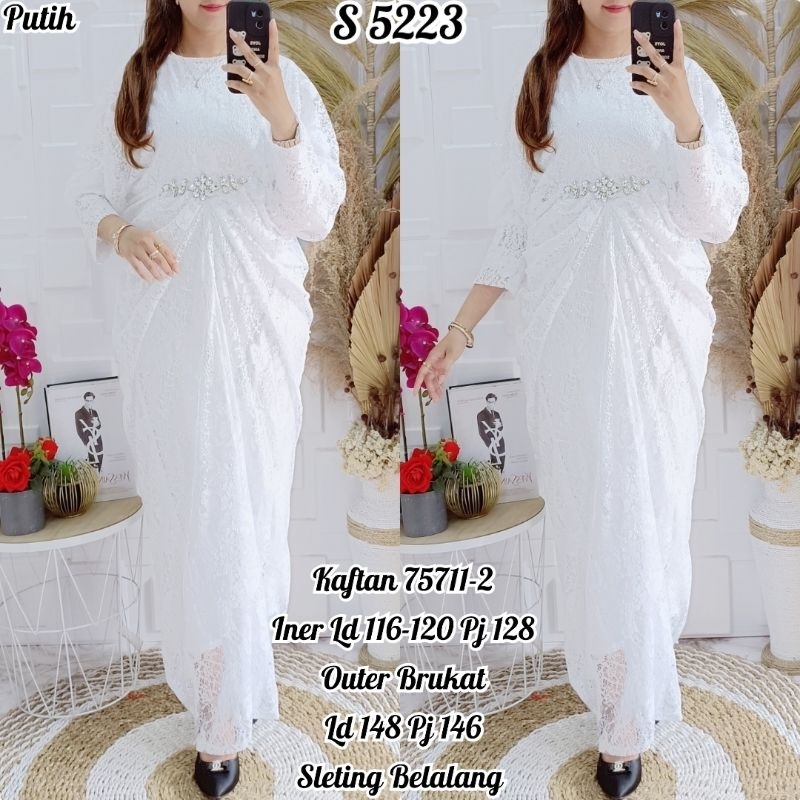 Dress Kaftan Brukat 5223 /ld 116-120