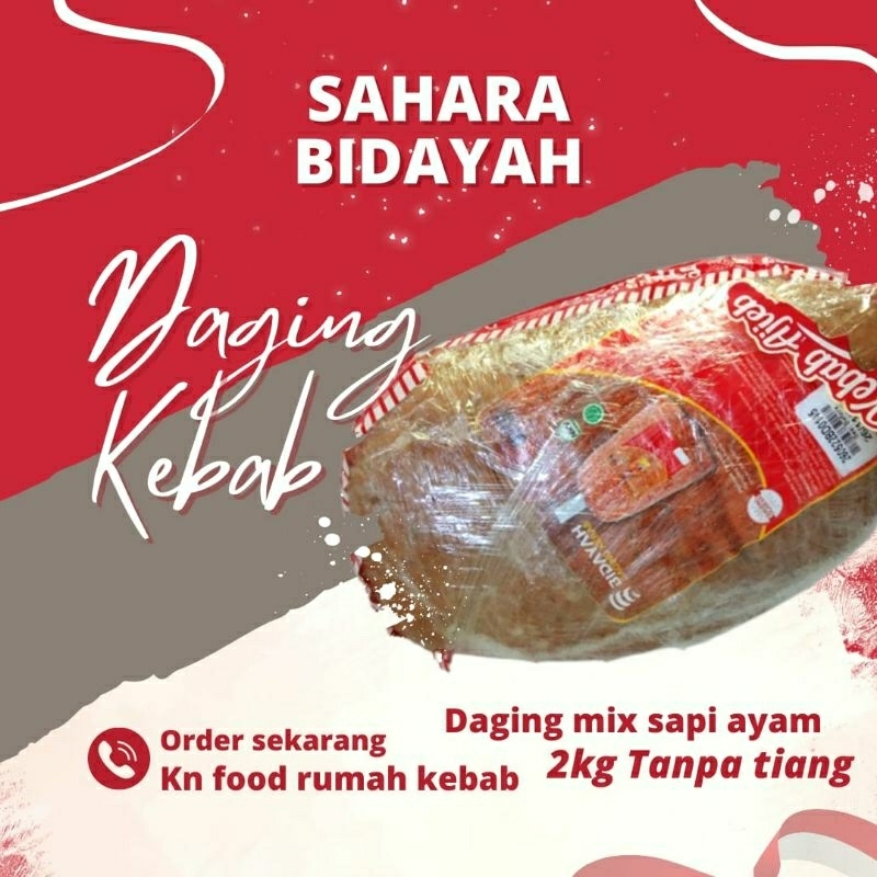 

Ay00! Jual Daging Kebab Bidayah 2kg TANPA Tiang