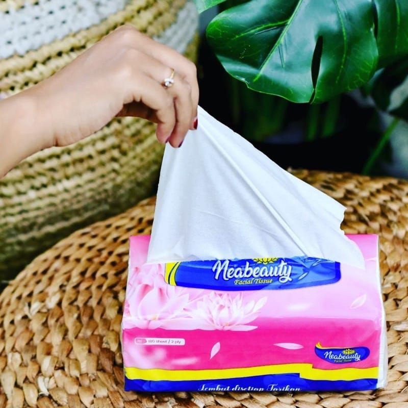 TISSUE NEABEAUTY 180 SHEETS TISU 180 LEMBAR TISU WAJAH HALUS BERKUALITAS 1 PCS FACIAL TISSUE VD