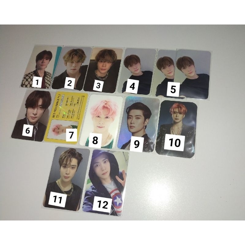 pc jaehyun poetic/sg21/owhat sticker/cawal/departure/resonance holo/tincase resonance