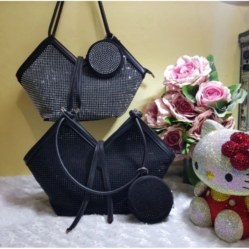 Tas Tote Love Bling Bling Premium Import