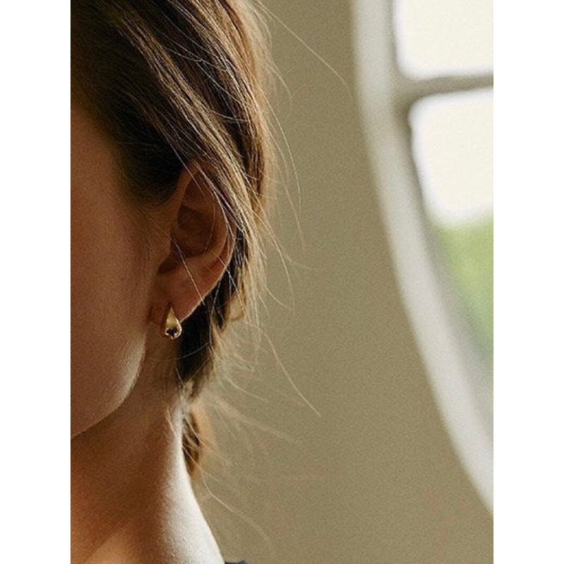 Ark.co - Criola earrings anting statement gold chunky hoops minimalis