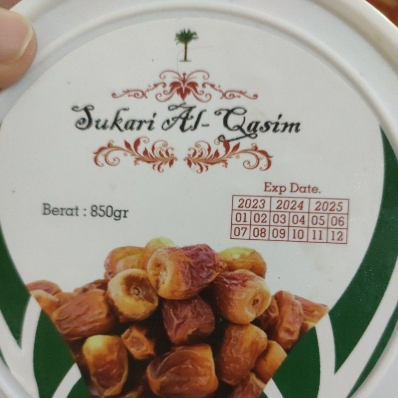 

kurma Sukari premium kemasan ember 850gram