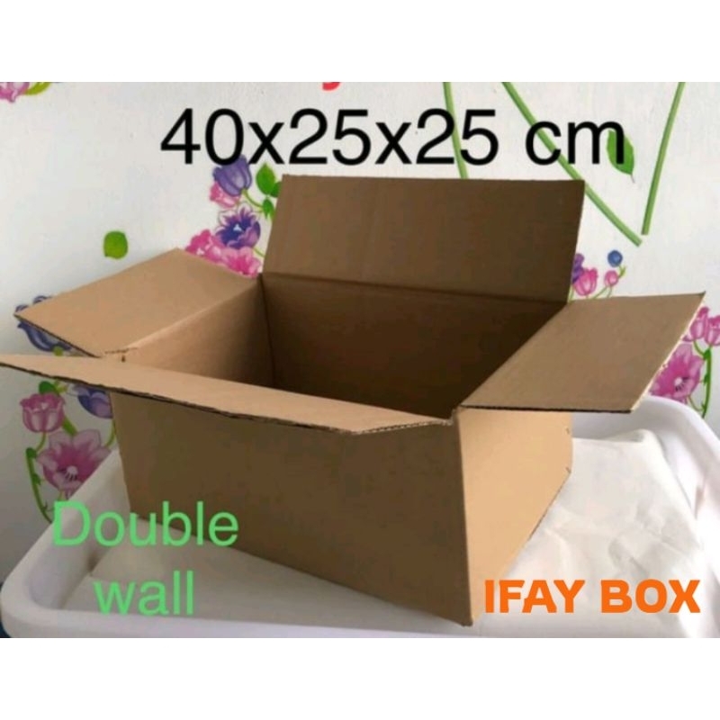 

Kardus box Uk. 40x25x25 cm Double wall polos