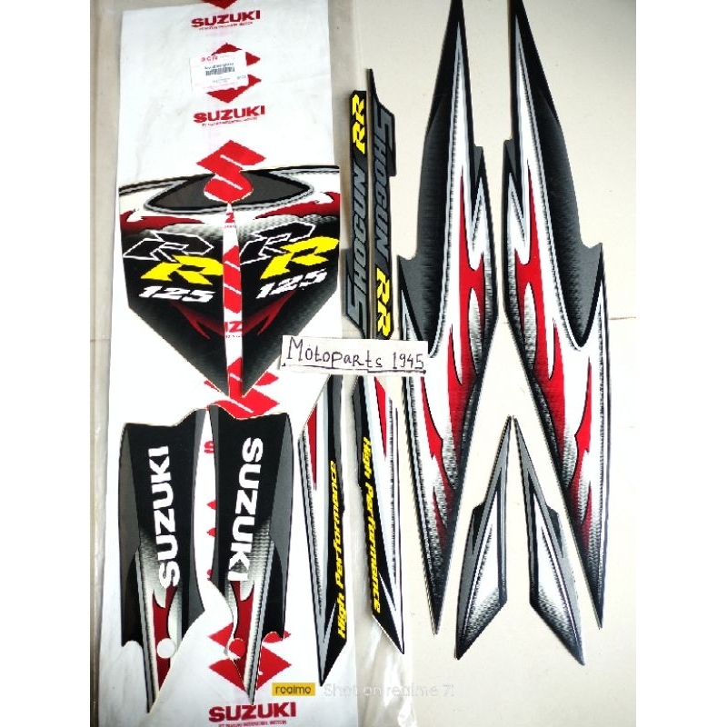 STIKER STRIPING BODY SHOGUN RR125 SET ORI SGP