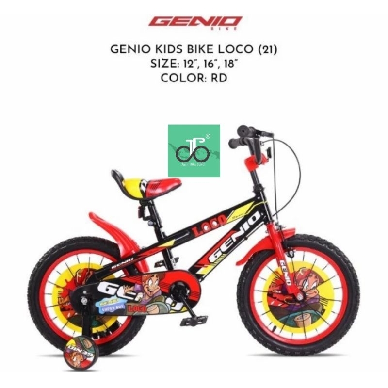 Sepeda bmx 18" Genio Loco 18an TERBARU