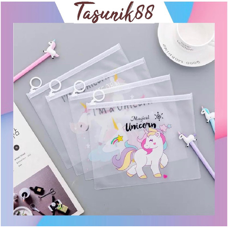 

Tas Unik |Tempat pensil | Tas pouch kosmetik Transparan Motif