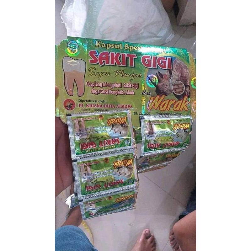 KAPSUL SAKIT GIGI WARAK ATMODJO