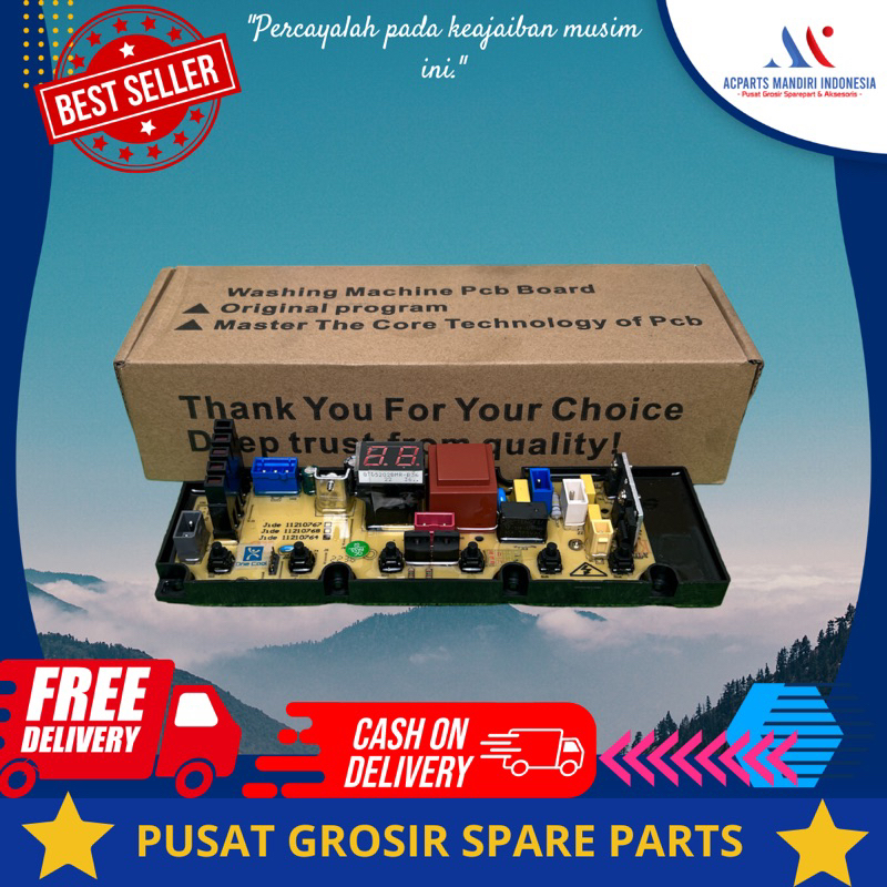 modul pcb mesin cuci sanken AWS 866 PP ( 11210764 )