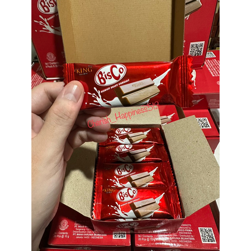 1 Kotak isi 4 Pack d’King Bonibol BisCo &amp; Chocolate Cashew
