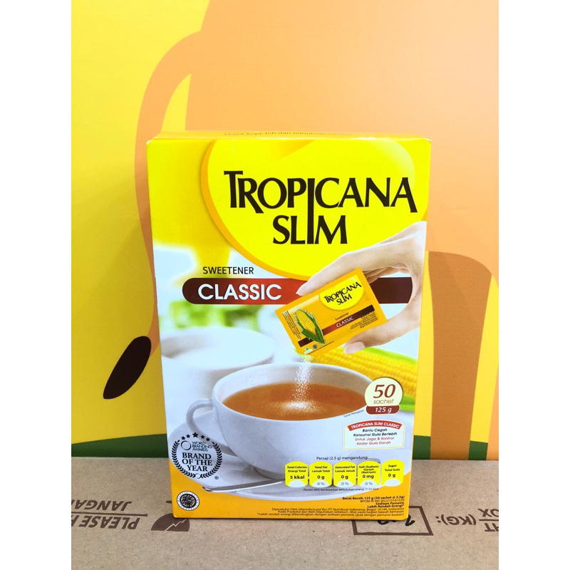 

Tropicana slim sweetener classic 50's