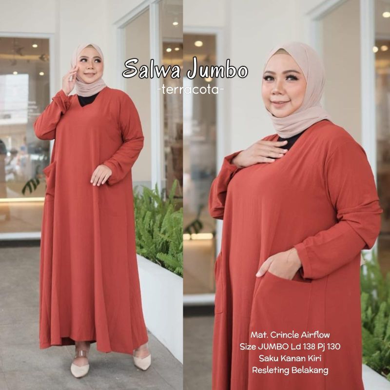 SALWA GAMIS JUMBO LD 138 cm TERBARU