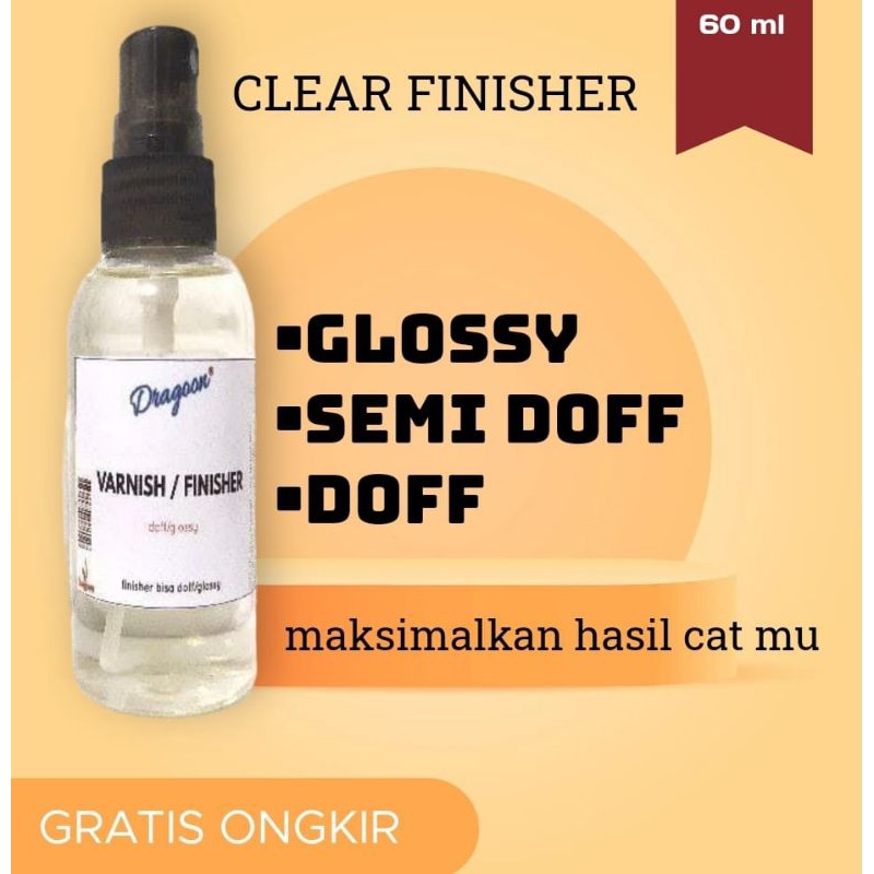 Finisher Cat Kulit Dragoon Vernish Glossy dan Doff  Pengkilap Kulit Tas Dompet Sepatu