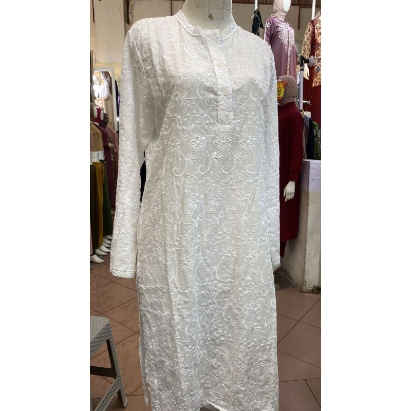 Atasan Tunik Putih Baju Ihrom Haji Umroh Wanita