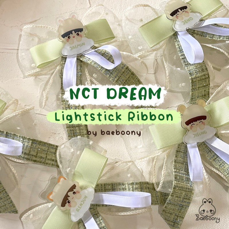 7Dream Lightstick Ribbon by Baeboony || pita lightstick nct dream hijau