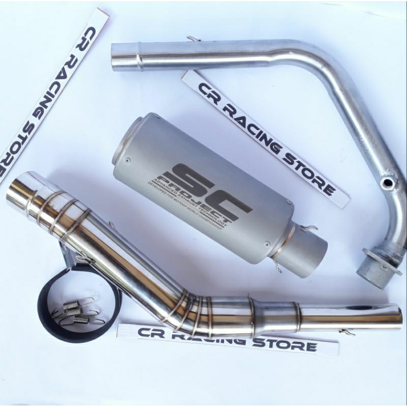 knalpot cb150r facelift sc project sandblast