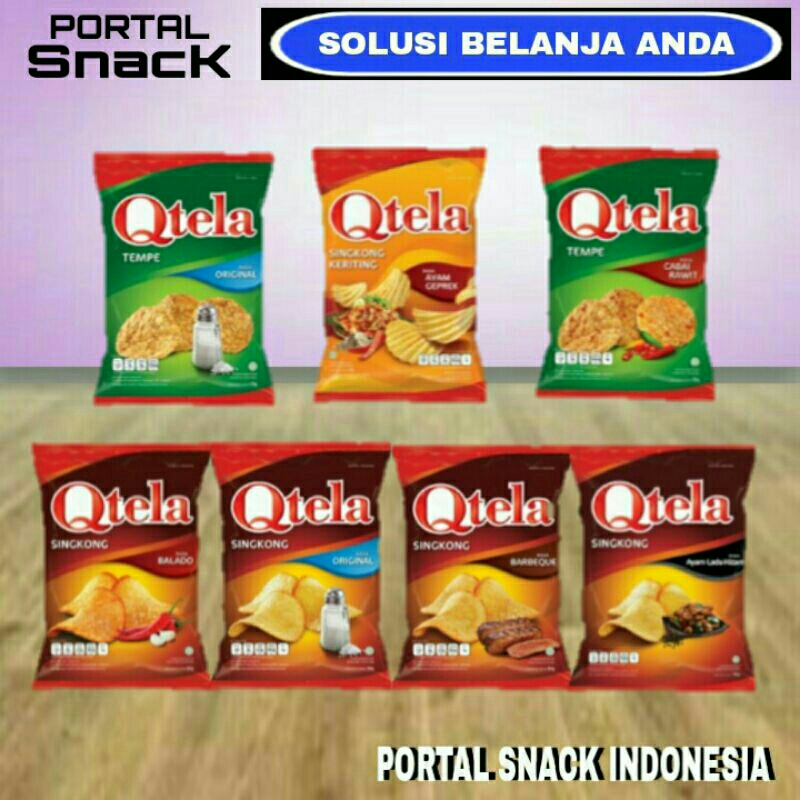 

QTELA keripik singkong/tempe 180gr