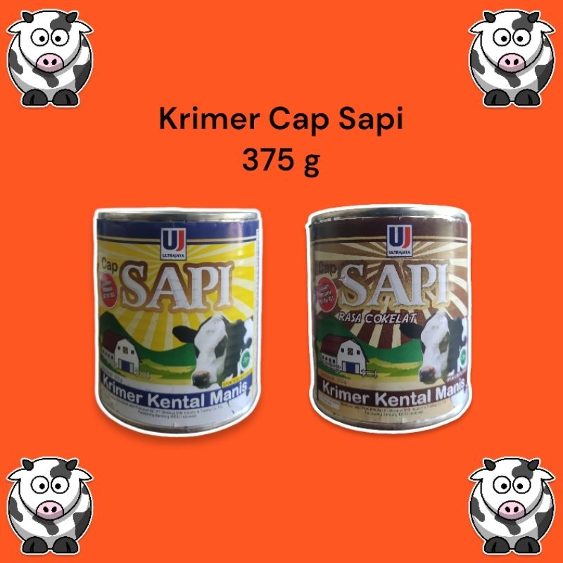 

Krimer Cap Sapi 375 gram / Krimer Kental Manis