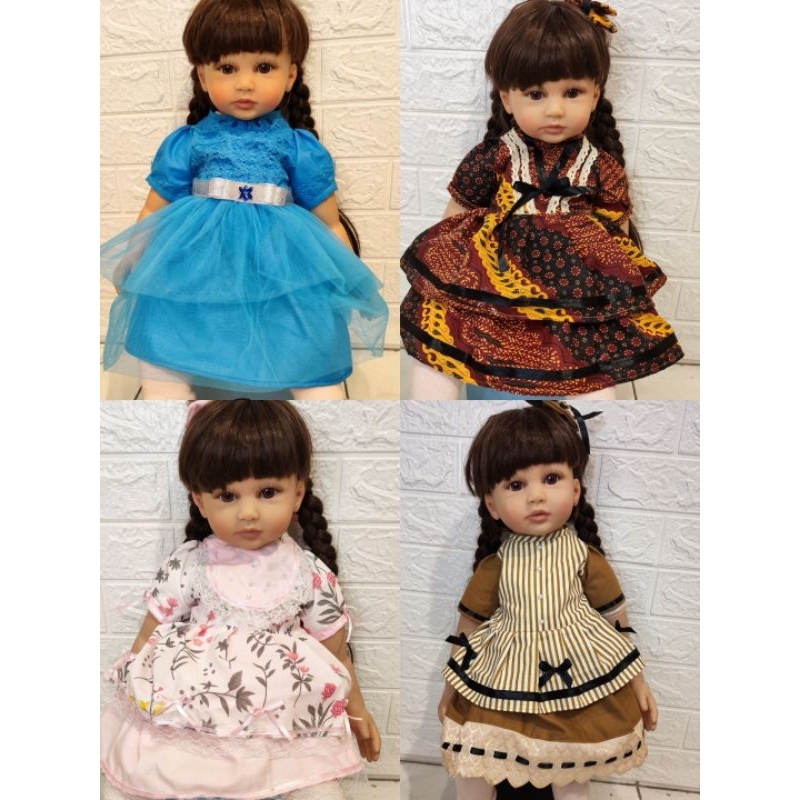 new dress untuk boneka reborn  22-24 inch (hanya baju tidak termasuk boneka)