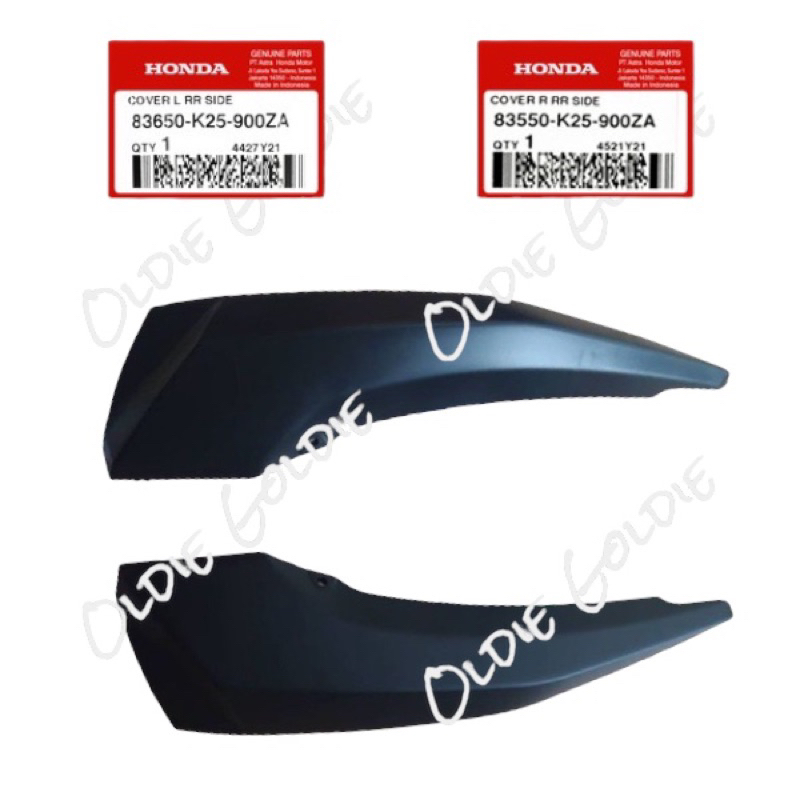 83550-K25-900ZA 83650-k25-900ZA Cover R RR Side Body Kecil Kanan Atau Kiri Beat Fi K25 2012 - 2016