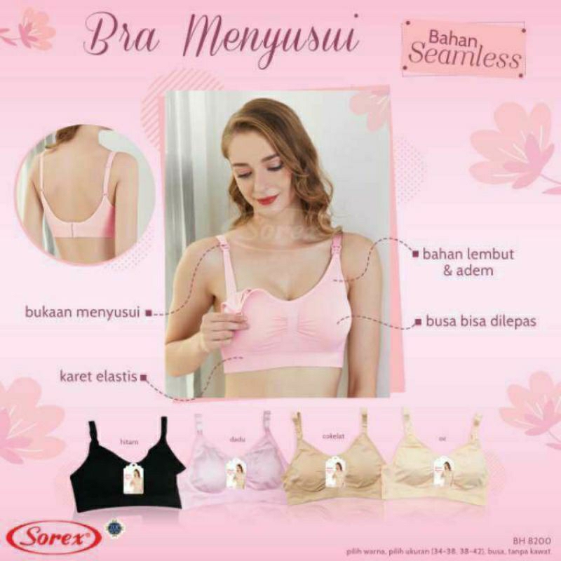 BH MENYUSUI PREMIUM NURSING BRA SOREX 8200 Dijamin Murah