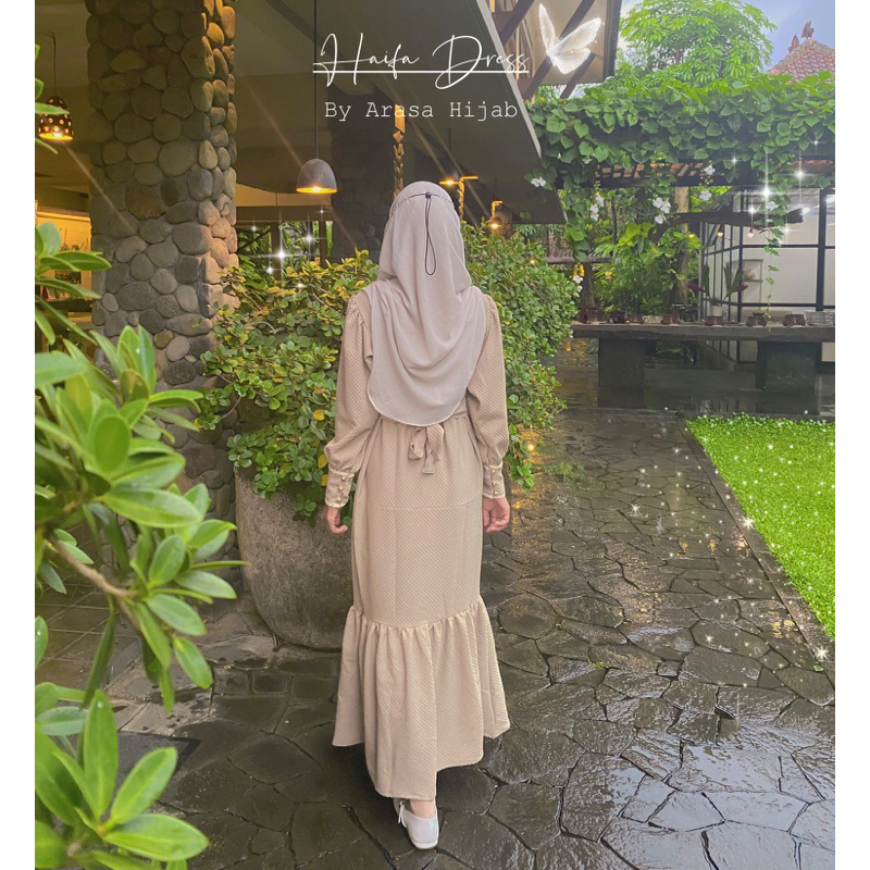 Haifa Dress by Arasa Hijab • Dress Kondangan • Dress cantik • Dress Lebaran • Dress Vintage Classic • Dress malay • Korean Dress