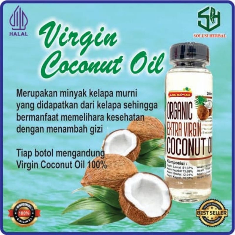 

virgin coconut oil/minyak vco asli 250 ml