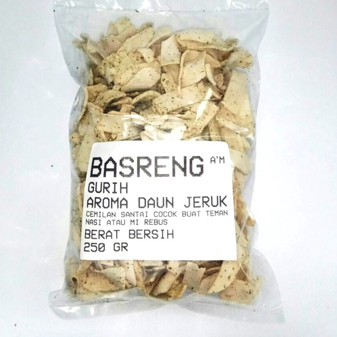 

Keripik basreng original gurih daun jeruk 250gr