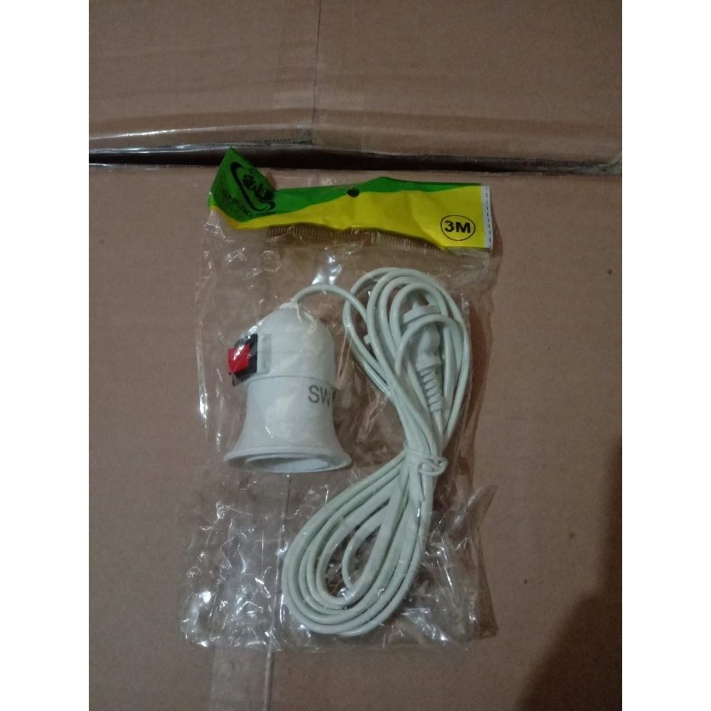 fitting lampu gantung 3 meter plus kabel colokan listrik fiting piting kabel 3 meter
barang sesuai f
