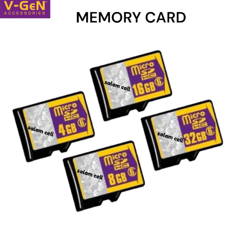 Memory Card MMC V-GEN Class 10 Original Sd Card Vgen Garansi Resmi