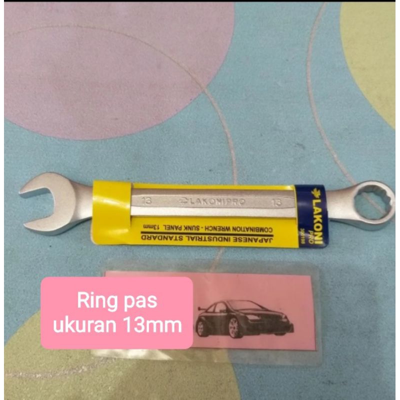 kunci Ring pas sunk panel ukuran 13mm merek lakoni