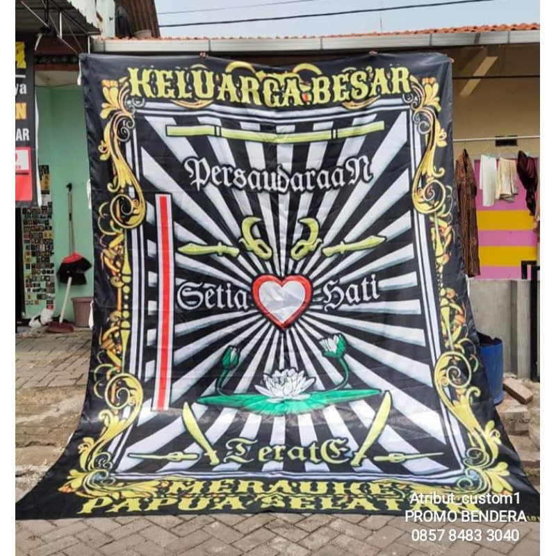 BENDERA PSHT MURAH DAN BAYAR COD  CETAK BENDERA GIANTFLAG PRINTING FLAG MINIFLAG PSHT SH KOMUNITAS P