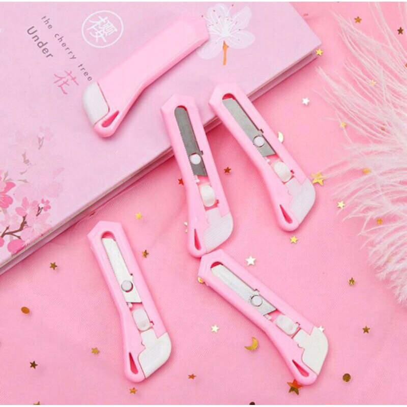 CUTTER MINI / PEMOTONG KERTAS MINI / CUTTER MINI PINK