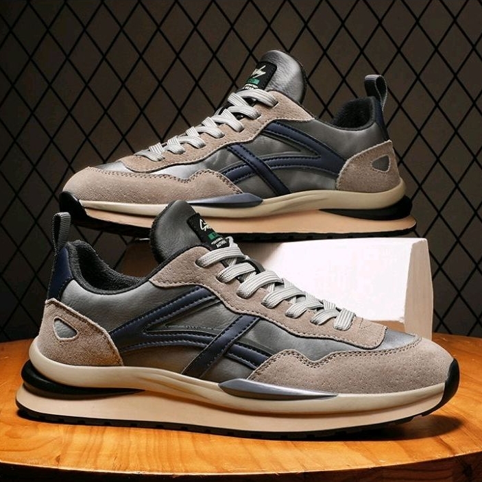 Sepatu Sneakers Pria Import 117277 Sepatu Casual Sporty Termurah Trendy Fashion Cowok Shoes Men's Olahraga Kerja Sekolah