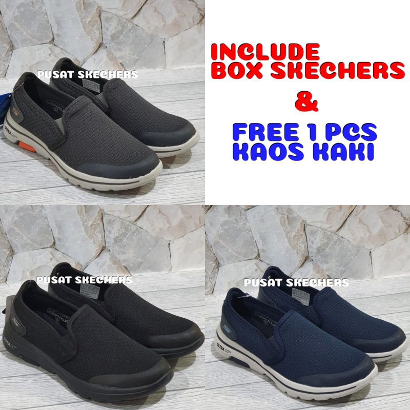 SEPATU SKECHERS / SEPATU PRIA SKECHERS GO WALK 5 APPRIZED SLIP ON