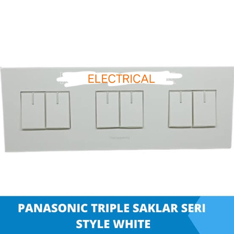 PANASONIC WESJ SAKLAR 6Gang PUTIH MINIMALIS / Panasonic WESJ 78069+5931*6 Putih Minimalis