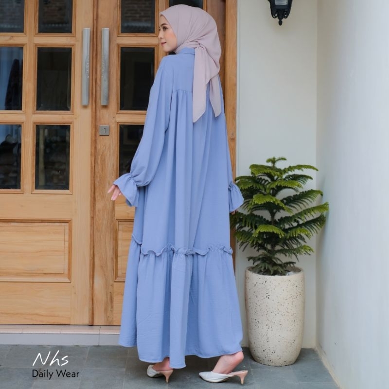 Queena Dress crincle kekinian