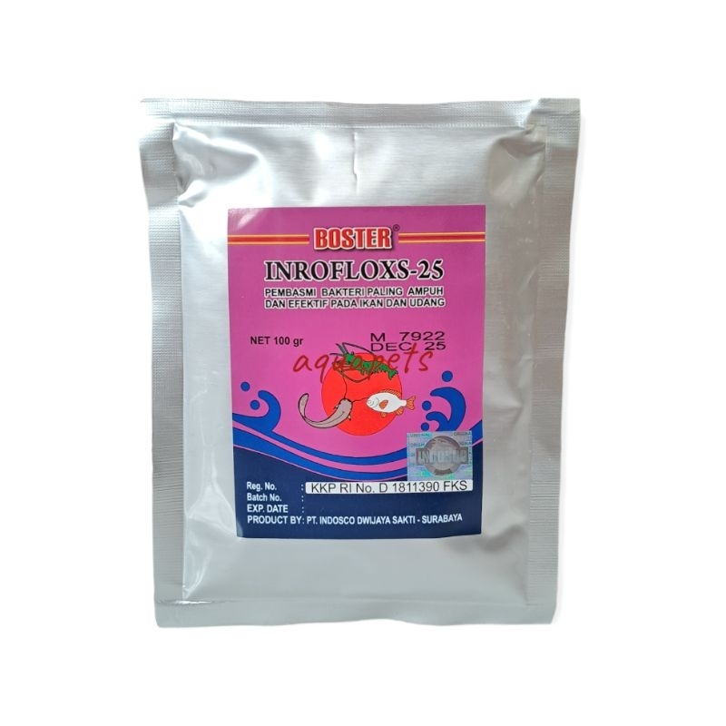 Boster Inrofloxs 25 | Antibiotik Enrofloxacin 100gr