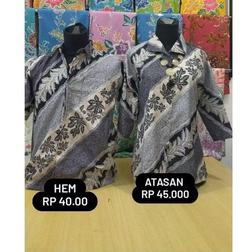 Jual Batik Benang Ratu Sarimbit Daun Seno Manggaran Shopee Indonesia