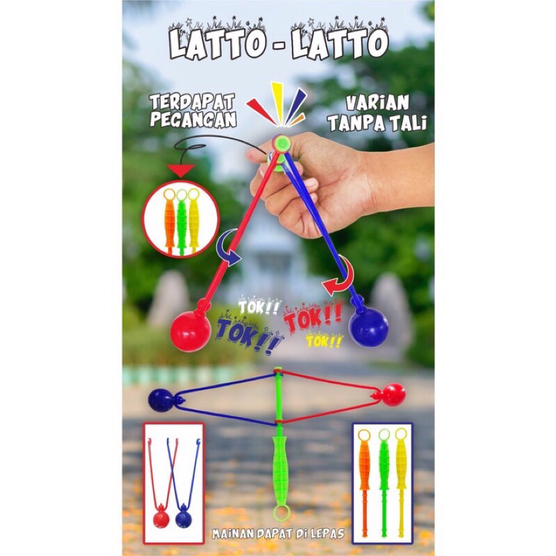 (SUN)LATO LATO GAGANG 20CM MAINAN VIRAL TEK TEK / TOK TOK / ETEK ETEK / LATTO LATTO JADUL HELIKOPTER