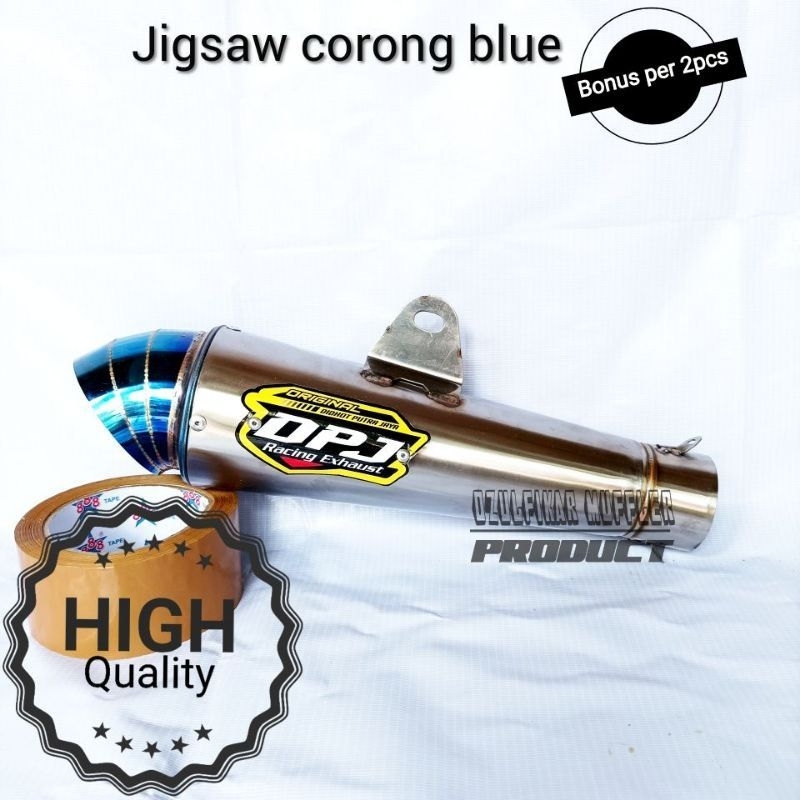 selincer knalpot dpj keong jiksaw blue sarteng